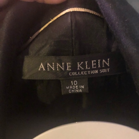 Anne Klein black blazer with geometric black shaping Size 10 - Picture 3 of 12